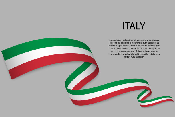 用旗帜飘扬的丝带或旗帜图片下载