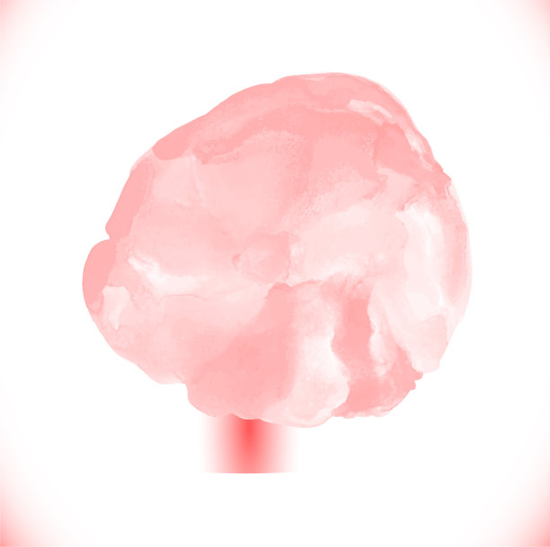 红色水彩圈集图片下载