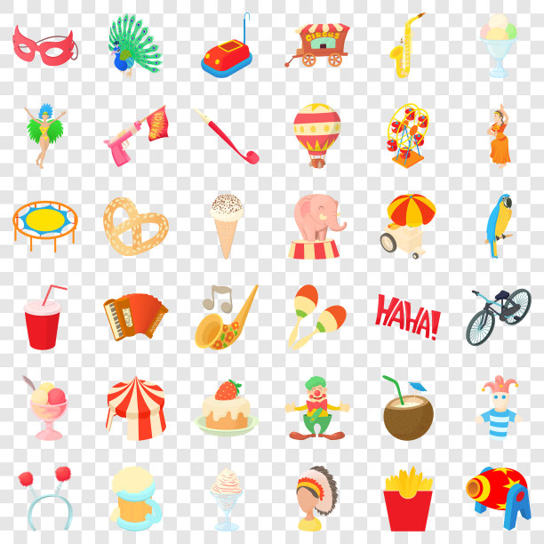 操场图标设置卡通风格图片下载