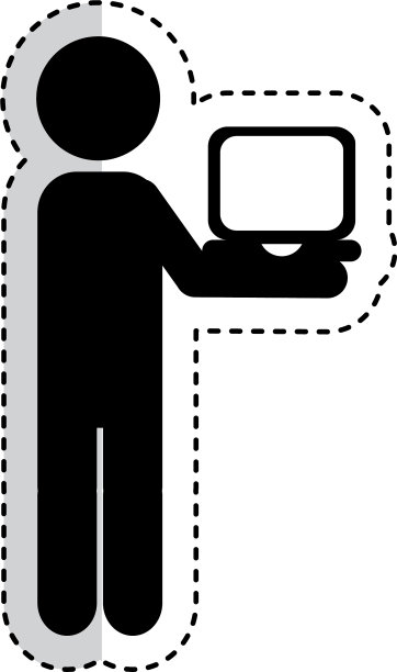 有电脑头像的年轻人图片下载