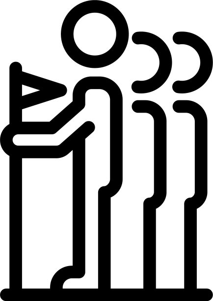 旅游团体图标轮廓风格图片下载