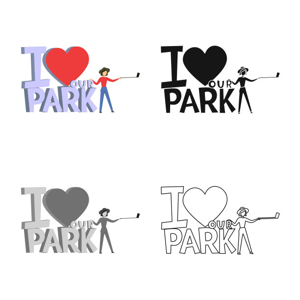 设计风景及地标标志套装图片下载