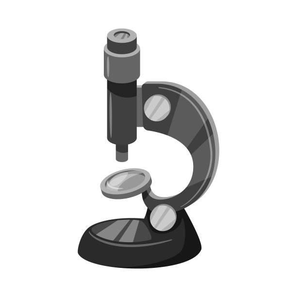 设计显微镜和实验室标志图片下载