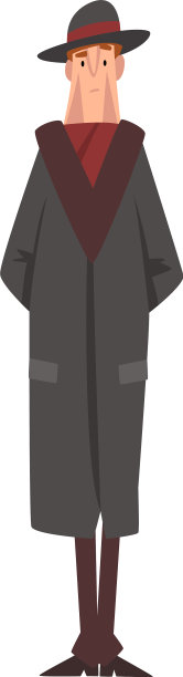 维多利亚时代的绅士穿着黑色外套图片下载