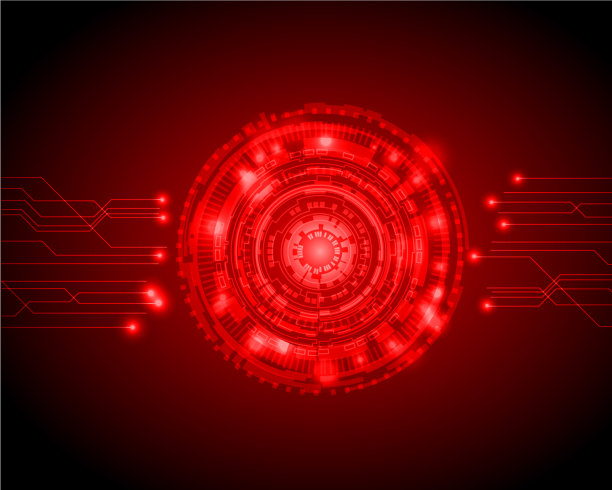 摘要圆的数字技术背景图片下载