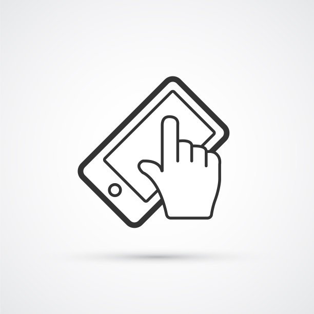 触摸屏智能手机平线时尚黑色图片下载