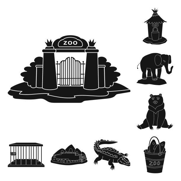 设计动物和娱乐符号图片下载