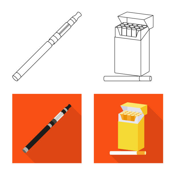 设计垃圾和停车标志集图片下载