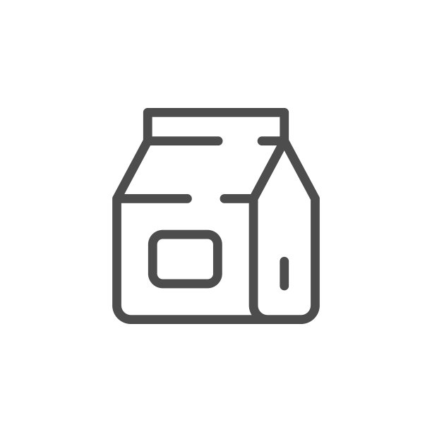 纸袋线条图标图片下载