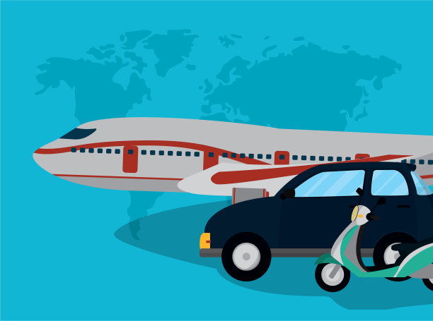 旅游与交通漫画图片下载