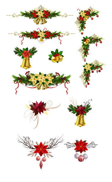 圣诞元素为您的设计图片下载