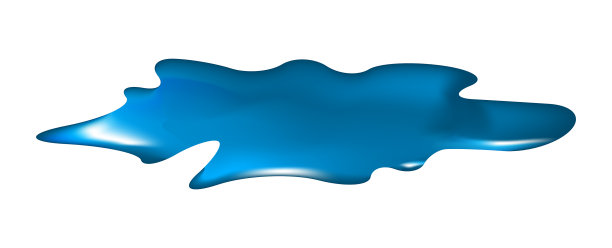 水坑的水溢出clipart蓝色污渍水花图片下载