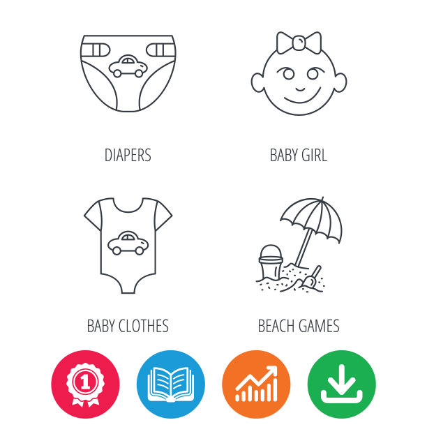 新生儿衣服尿布和女婴偶像图片下载