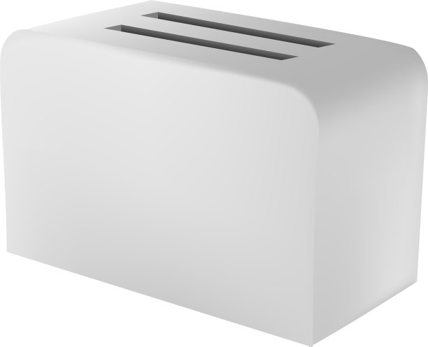 烤面包机图标现实风格图片下载