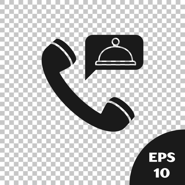 黑色食品订购图标隔离透明图片下载