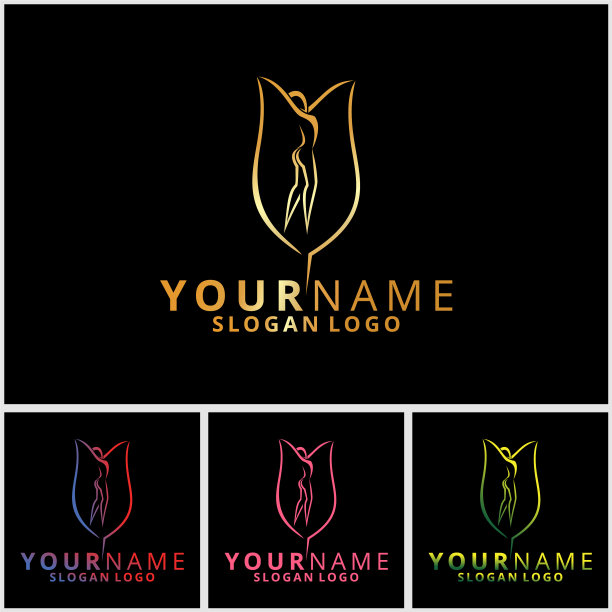 美丽女孩标志25图片下载