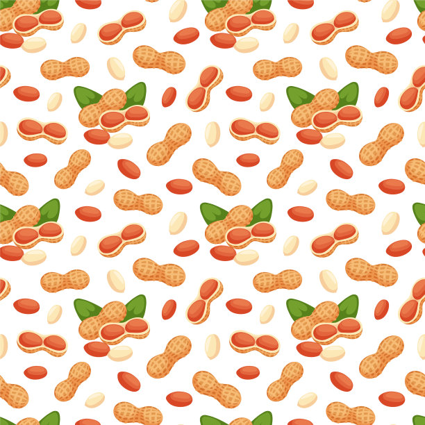 无缝图案与花生图片下载