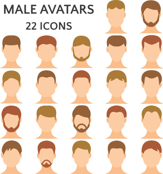 男性头像图标设置男人没有情感上图片下载