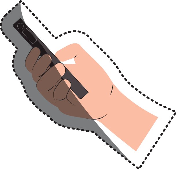 手持智能手机设计图片下载