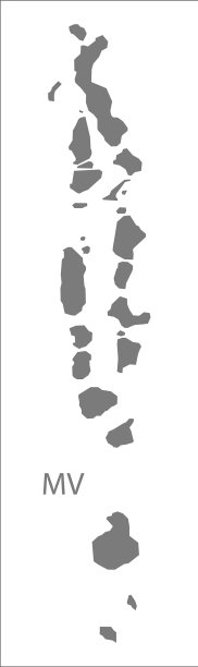 马尔代夫地图灰色图片下载