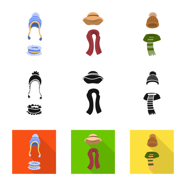 隔离对象衣服和纹理标志集图片下载