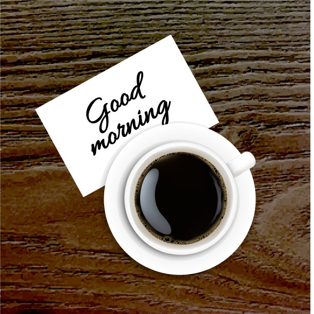 杯与咖啡和板木制背景图片下载