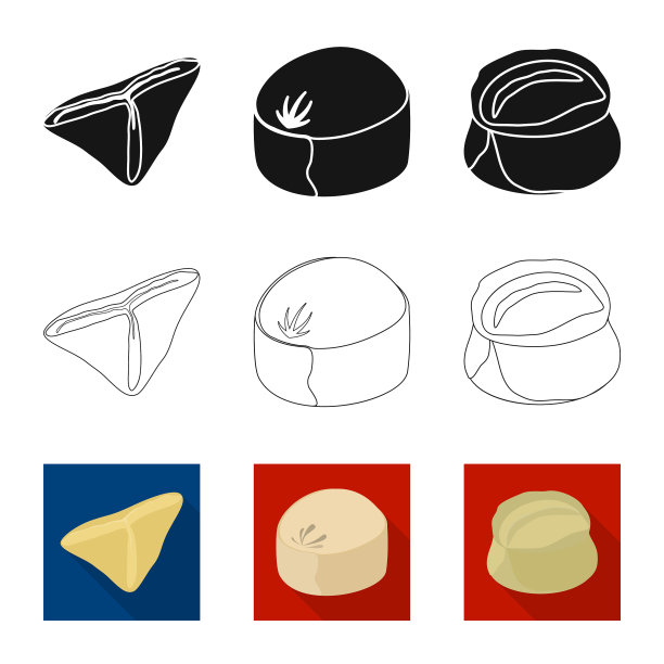 设计产品及烹饪标志套装图片下载