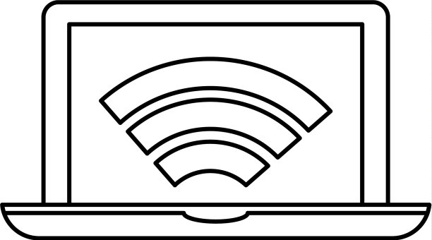 已连接到WIFI的笔记本电脑图片下载
