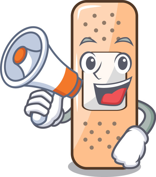 用扩音器贴在卡通上图片下载