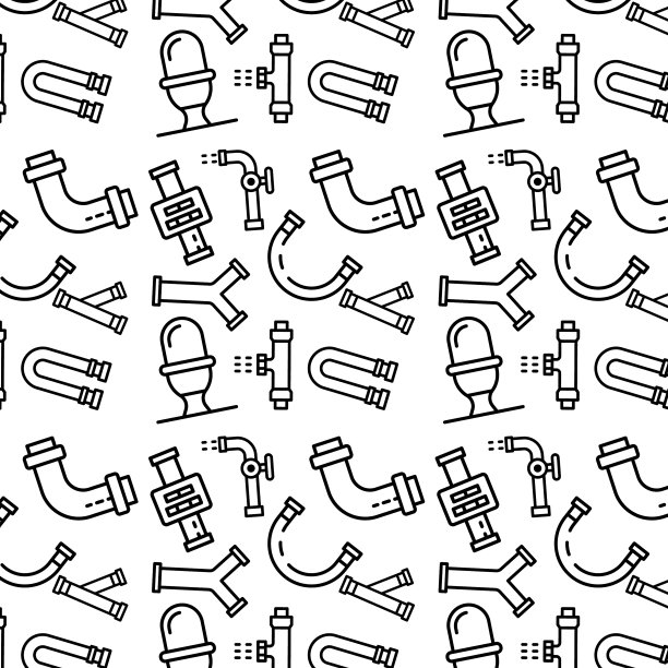 房屋水暖模式轮廓风格图片下载