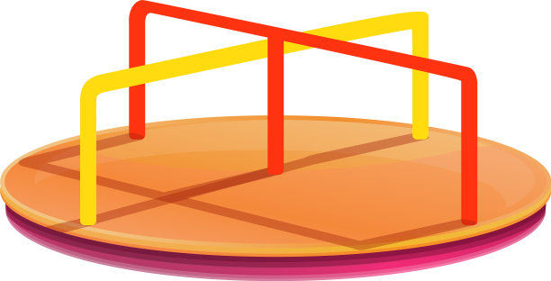 旋转木马图标卡通风格图片下载