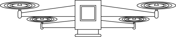 无人机遥控卡通黑色和图片下载