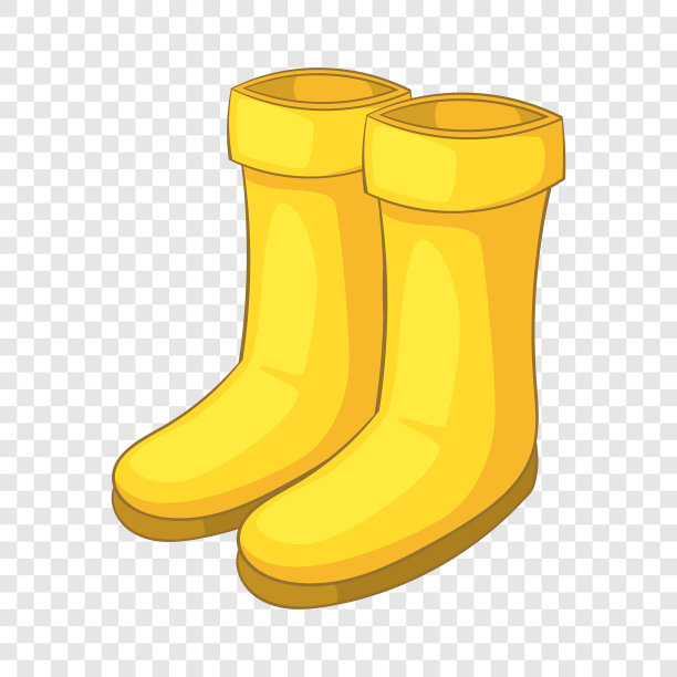 橡胶靴图标卡通风格图片下载