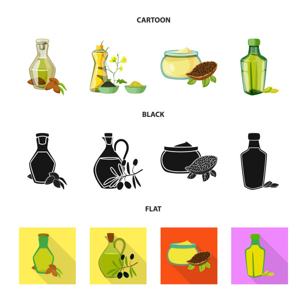 设计健康和蔬菜图标集图片下载