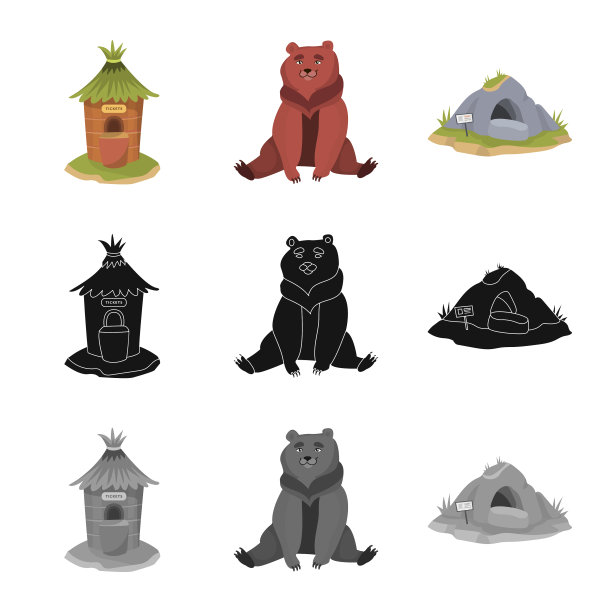 设计自然和有趣的符号收集图片下载