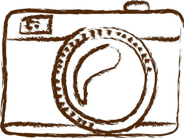 单色手绘剪影模拟照片图片下载