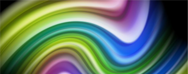 流动液体颜色-现代色彩流动图片下载