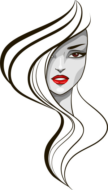 时尚女孩的肖像图片下载