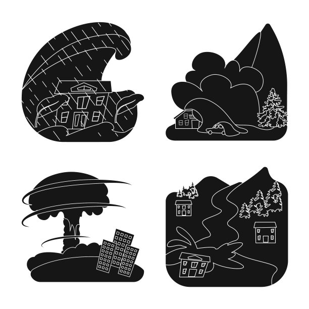 灾难和撞车标志图片下载