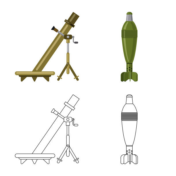 武器和枪支图标图片下载