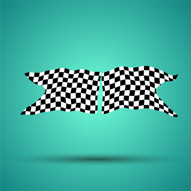 赛车背景与格子旗图片下载