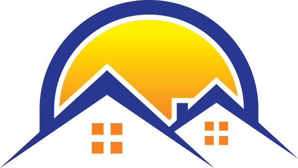 日落别墅的房地产标志图片下载