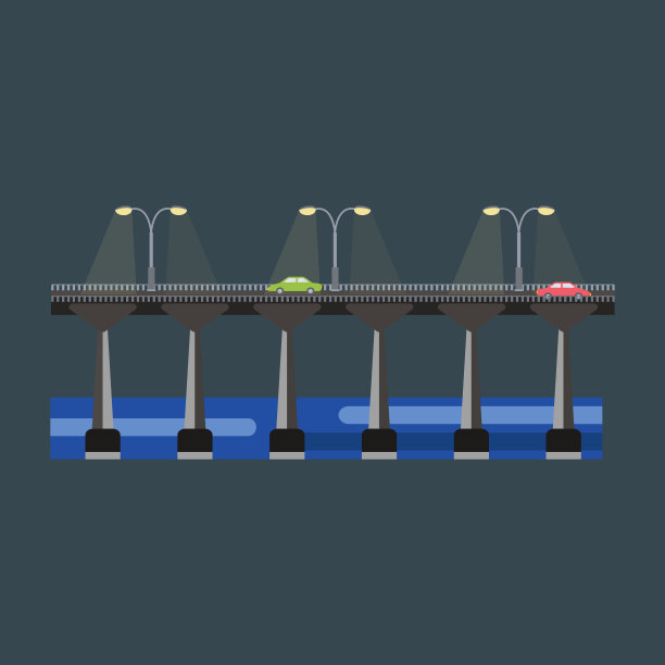 现代桥平象形商业建筑图片下载
