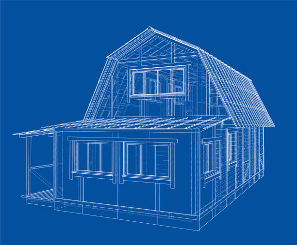 房屋草图渲染3d图片下载
