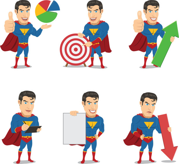 设置超级英雄角色的展示姿势图片下载