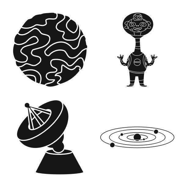 设计殖民和天空符号集图片下载