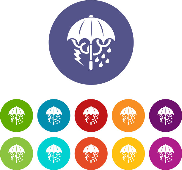 风暴伞图标设置颜色图片下载