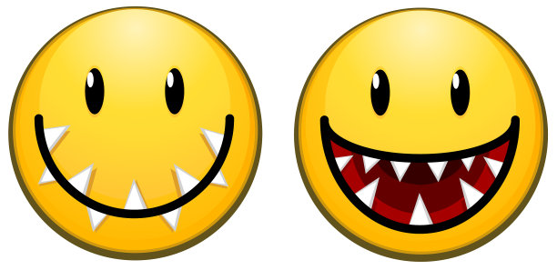 肉食笑脸图标图片下载