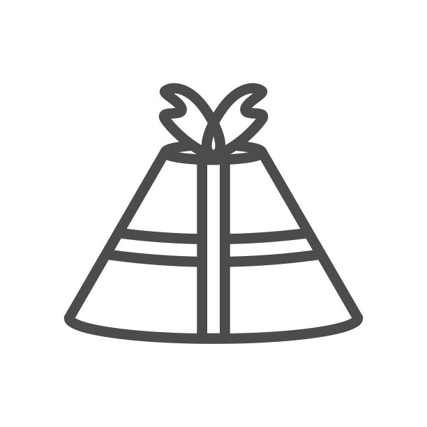 白色背景上的礼品图标图片下载