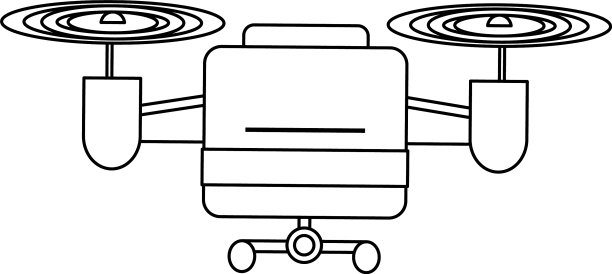 无人机遥控卡通黑色和图片下载